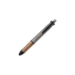 BH41FW-155 Stylo multifonction avec grip en bois couleur terre, 4 couleurs, pointe bille 0.5, crayon mécanique 0.5, type coulissant, quatre tons terre - Product Image 4