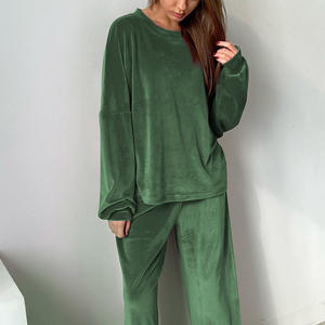 Conjunto de pijama erótico sexy personalizado de cuatro piezas <span class=keywords><strong>con</strong></span> plumas rosas para mujer, pijama de lujo de alta calidad para mujer - Product Image 3