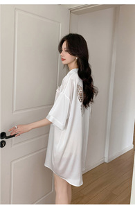 <span class=keywords><strong>Camicia</strong></span> <span class=keywords><strong>da</strong></span> <span class=keywords><strong>notte</strong></span> a farfalla vuota di lusso a <span class=keywords><strong>manica</strong></span> <span class=keywords><strong>corta</strong></span> <span class=keywords><strong>da</strong></span> donna 2024 di lusso puro desiderio - Product Image 2