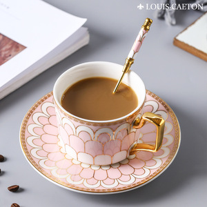 Cuillères à café KCH de luxe léger, rétro, dorées, avec manches en céramique, en porcelaine bleue et blanche de luxe, longues, pour thé et desserts - Product Image 4