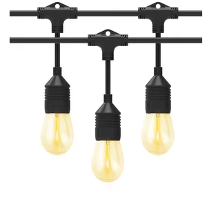 Venta al por mayor 48FT 24 Piezas bombillas ETL Listado de grado comercial IP65 al aire libre inastillable s14 LED Filamento Bombilla Luz - Product Image 1
