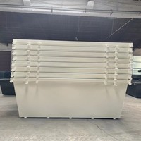 Nouvelle remorque benne de chantier de 6 m avec 1 AN de support en ligne – Bennes de collecte des déchets