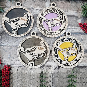 ป้ายไม้แขวนตกแต่งแบบกำหนดเองสำหรับนักกีฬา พร้อมชื่อส่วนตัว เหมาะเป็นของขวัญสำหรับรางวัลทีมและของขวัญวันเกิด - Product Image 3