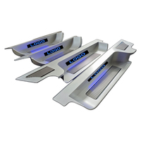 Pédale de bienvenue LED pour Alphard Vellfire Lexus LM MPV, plaque de seuil de porte coulissante centrale, pédale de bienvenue en alliage d'aluminium LED AH40