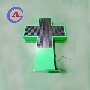 Letrero LED para Farmacia con Cruz a Todo Color, Personalizable, Directo de Fábrica, para Exteriores, Impermeable, con Carcasa de Hierro - Product Image 5