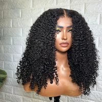 Peluca con malla frontal de cabello humano largo Hd 5x5 Proveedor de ondas rizadas profundas Peluca frontal de encaje virgen indio crudo para mujeres negras
