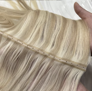 Extensions de cheveux invisibles haute densité en trame papillon, gris brun <span class=keywords><strong>foncé</strong></span>, double tirage, cheveux humains vierges chinois pour la perte de cheveux - Product Image 1