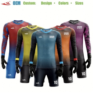 <span class=keywords><strong>Camiseta</strong></span> de <span class=keywords><strong>Portero</strong></span> para Hombre, Uniforme de Fútbol con Protección, Personalizable por Sublimación - Product Image 1
