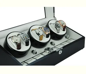 Made In China Custom 6+8 Multi-head Motor Box Watch Winder Parts Automatic Mechanical Display Watch Winder Wooden