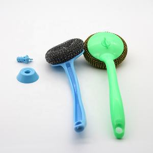 Nouvelle conception, brosse <span class=keywords><strong>de</strong></span> nettoyage <span class=keywords><strong>de</strong></span> vaisselle à pulvérisation <span class=keywords><strong>de</strong></span> cuisine durable à long manche avec tête interchangeable - Product Image 2