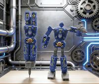 Pulpen Robot Transformasi yang Dirancang Secara Ergonomis, Sangat Cocok untuk Penggunaan di Kantor dan Sekolah, Hadiah untuk Perayaan dan Teman