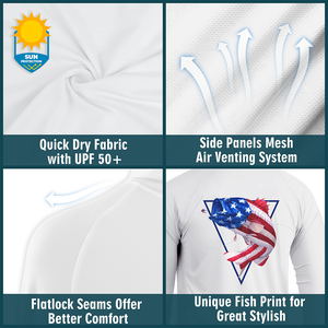 Camisas de Pesca Masculinas Personalizadas por Atacado com Máscara Facial, Sublimadas, UV UPF 50, Secagem Rápida, Hoodie de Pesca de Alto Desempenho - Product Image 5