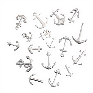 Breloques nautiques en acier inoxydable-pendentifs de roue de bateau de gouvernail d'<span class=keywords><strong>ancre</strong></span>-résultats de bijoux de thème <span class=keywords><strong>marin</strong></span> - Product Image 4