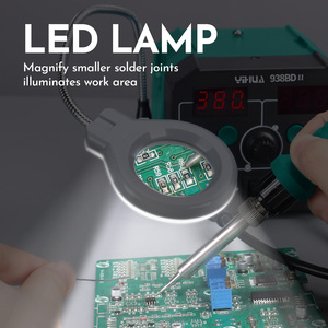 YIHUA 938BD-II 740W Hot Air Gun BGA Rework Station SMD Soldering Iron Desoldering Station LED Lamp Digital Display W255 - Product Image 6