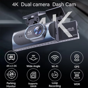 Câmera Veicular 4K com Lente Dupla, WiFi, GPS e Tela IPS, 1 Ano de Garantia, DVR Frontal e Interno para Carro - Product Image 2
