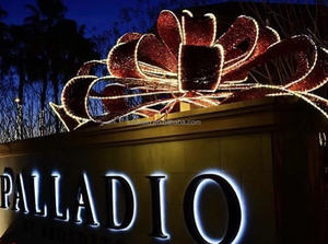 Grande Decorazione Natalizia da Esterno, Illuminazione Commerciale Decorativa, Fiocco Gigante LED Rosso Luminoso <span class=keywords><strong>per</strong></span> Ingresso - Product Image 5