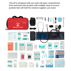 Kit de soins pour personnes âgées Firstar trousse de premiers soins médicaux ménagers étanche appareils de premiers soins à alimentation manuelle pour les besoins familiaux d'urgence - Product Image 5
