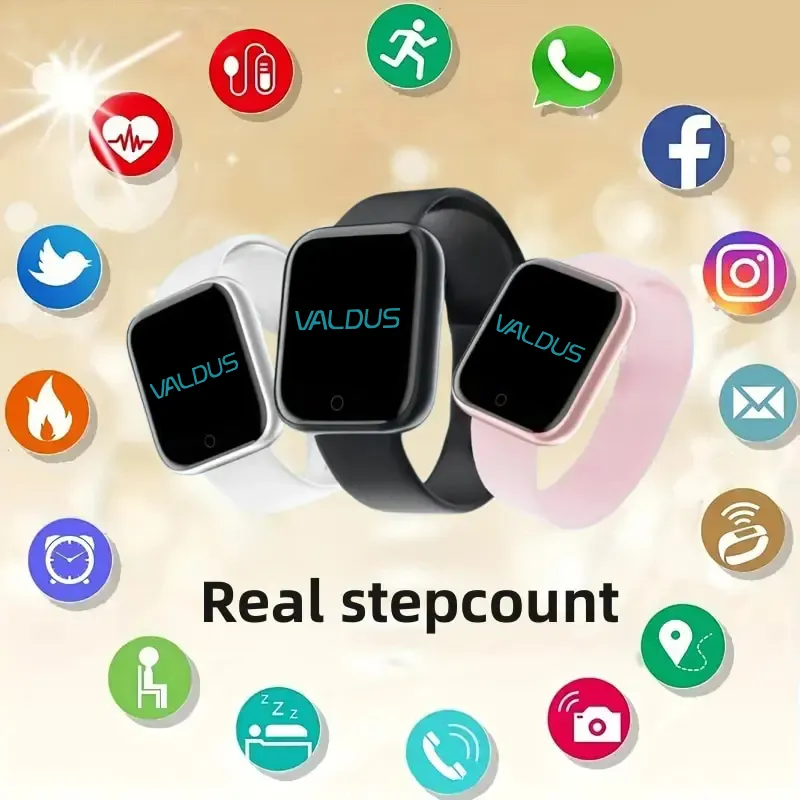 Smartwatch Valdus pulseira esportiva fitness banda à prova d'água, relógio inteligente inteligente