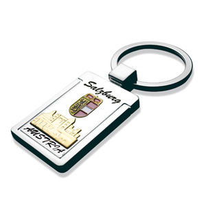 Porte-clés en alliage de zinc tendance, logo personnalisé, métal léger et souple pour souvenirs promotionnels et de voyage - Product Image 5