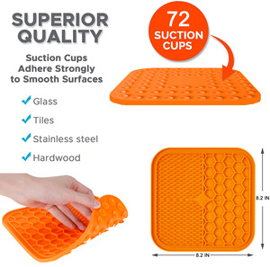 Wholesale Silicone Snuffle Mat Puzzle Toys Food Mat With Suction Cups Pet Slow Feeding Mat <b>Dog</b> Cat Lick Pad <b>Bowls</b> for <b>Dogs</b> - Product Image 4