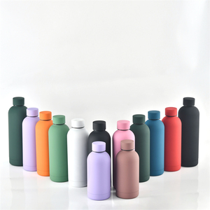 ขวดน้ำโลโก้สั่งทำ แก้วหลากสี ขวดน้ำสแตนเลสสองชั้นเก็บความร้อน-เย็น สำหรับกิจกรรมกลางแจ้ง ปากแคบ - Product Image 2