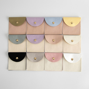 Jewelry Pouch <b>Envelope</b> Bag 8x8cm Fabric Snap Button Ring Packaging Jewelry Storage Pouches - Product Image 2