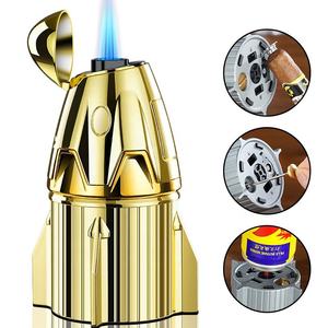 Đa chức năng cao cấp xách tay xì gà nhẹ hơn cá nhân tạo kiểu dáng ngọn lửa mạnh mẽ cho nhà ngoài trời sử dụng thiết kế kim loại cổ điển - Product Image 2