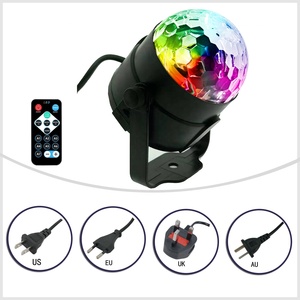 Suono Attivato Luci della Festa con Telecomando di Controllo Modalità <span class=keywords><strong>7</strong></span> <span class=keywords><strong>Par</strong></span> Luce Della Fase di RGB Della Sfera - Product Image 2