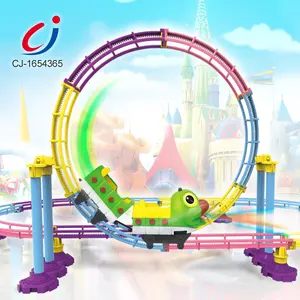 Chengji Wholesale Toy From China Roller Coaster Toy、新しいおもちゃの子供用DIY 3Dパズルトラック (ライト付き)