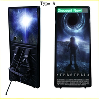 Portable Publicité Extérieure Boîte À Lumière Étanche En Aluminium Sac À Dos Panneau D'affichage Numérique Marche Conseil