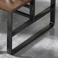 Bureau de travail de designer à bon prix, bureau d'ordinateur en bois / Bureau de luxe pour 4 personnes, mobilier de bureau