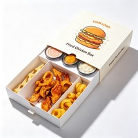 Emballages alimentaires à emporter, boîtes à lunch personnalisées, boîtes jetables en papier pour shawarma, frites, collations, bonbons, gâteaux, emballages à emporter