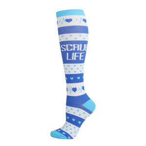 Venta directa de fábrica Calcetines deportivos de compresión Hasta la rodilla Hombres Mujeres Mismo estilo Calcetines largos para correr - Product Image 5