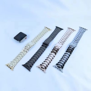 Bracelet de montre Apple Watch en métal, style professionnel, finition brillante, affichant un style professionnel avancé, bracelet pour Iwatch - Product Image 3