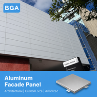 Panneau en aluminium anodisé brossé 1050 1060 3003 5005 pour revêtement de façade mur-rideau, de 0,21 à 6 mm, sur mesure