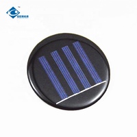 Panneau solaire époxy résistant aux intempéries 0,23W, mini-chargeur solaire 2V en gros, couverture solaire pour camping-car ZW-Di64.5-2V