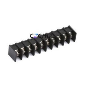 MX25S-7.62-10P-BK01-Cu-S-A Barrier Terminal Block Through hole,P=7.62mm Connector Two Sides 7.62mm 1x10P Straight Pin - Product Image 1