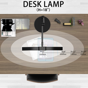 Lampe de bureau à bras articulé incurvé, design 2026, la plus récente, lampe de chevet, lampe de bureau d'architecte de 45 cm de long avec base - Product Image 3
