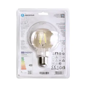 Ampoule LED à filament G95 E27 4W transparente, idéale pour la décoration et les environnements chaleureux, permettant d'économiser l'énergie et prolongeant la durée de vie. - Product Image 3