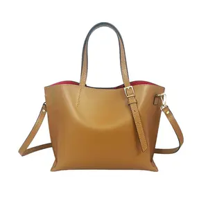 Wholesale High Quality Custom Logo Handbag Soft Pu Leather Women's Tote Bag Ladies Hand Bags