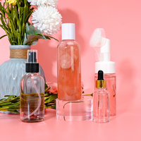 Juego de cuidado de la piel de etiqueta privada, humectante aclarante, rosa, Mousse, máscara de arcilla, tóner, jabón, Kit de regalo de belleza, juego de rosas