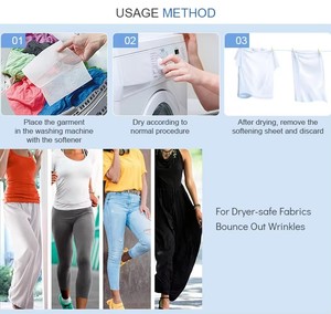 Tấm Máy sấy chống tĩnh điện Thân thiện với môi trường cho tấm máy sấy làm mềm vải có mùi thơm cho độ tươi lâu dài - Product Image 5