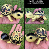 Statue de tortue Sulcata en résine, modèle de tortue, figurine de tortue, décorations de tortue pour la maison, ornements de jardin