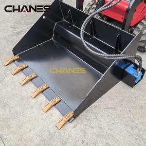 건설 기계 용 미니 스키드 스티어 로더 토양 컨디셔너 버킷에 대한 맞춤형 유압 버킷 부착 모터 기어 - Product Image 2