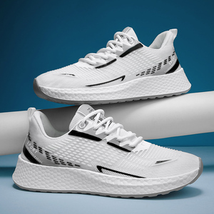 Zapatillas Deportivas Ligeras para Correr, Blancas, Lisas, a la Moda, Casuales, para Hombre - Product Image 5