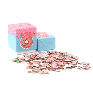 Conception personnalisée Impression de beignets Petit casse-tête simple cognitif Cadeau publicitaire <span class=keywords><strong>Mini</strong></span> casse-tête pour enfants - Product Image 3