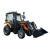 Tracteur agricole professionnel à roues de 80 à 100 CV avec unité de puissance optionnelle, adapté aux cultures mixtes et à la préparation des terres