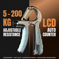 Renforceur de poignée électronique intelligent 200 kg avec compteur et écran LCD, pince de musculation numérique 440 LBS pour un entraînement de précision et un suivi du progrès
