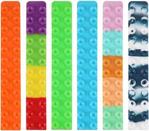 Jouet pikachip anti-stress, dessin animé, <span class=keywords><strong>ventouse</strong></span>, carré, feuille de Silicone, quadricoo, souple - Product Image 1