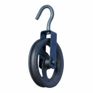 Negro bloque de hierro fundido polea - Product Image 1